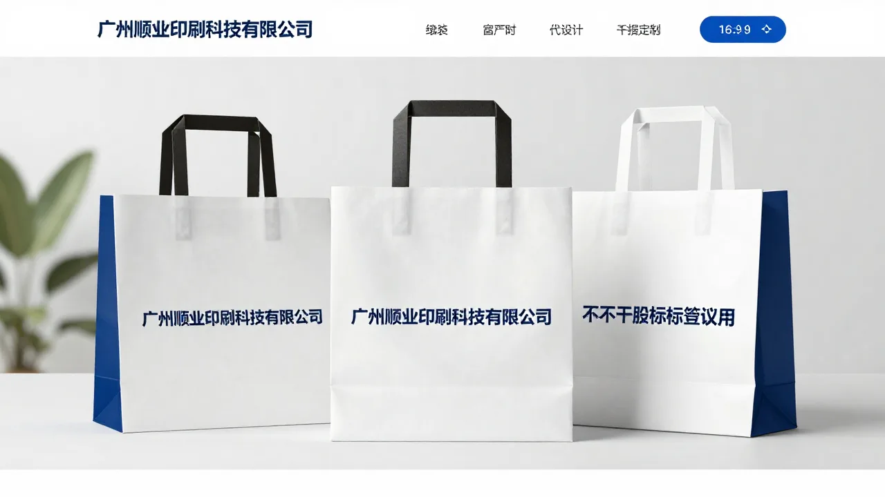 广州顺业印刷科技有限公司 首页主视觉